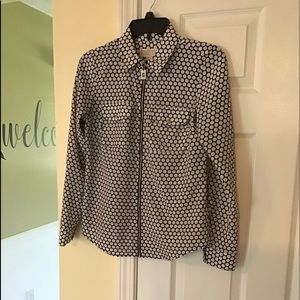 Michael Kors zip up shirt